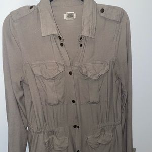 Wet Seal - Military Green Utility Jacket